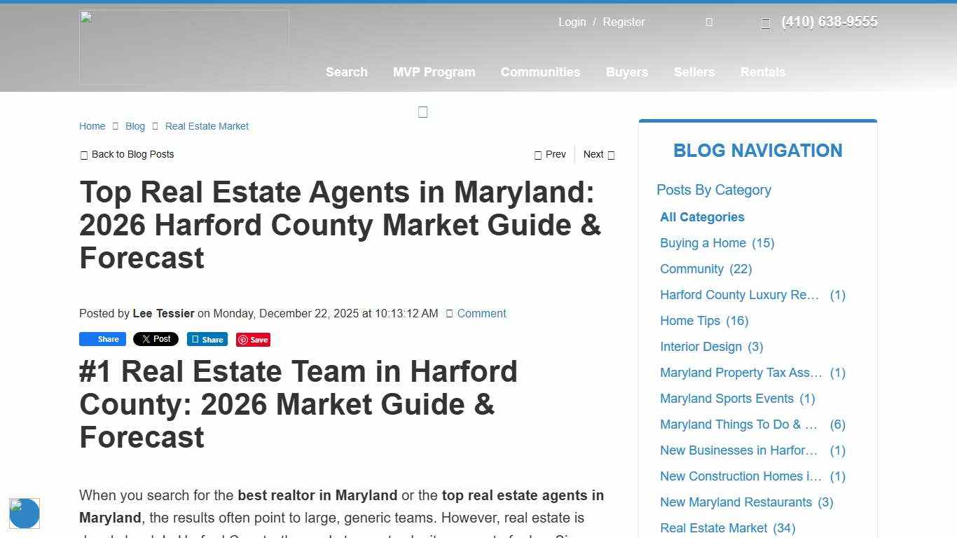 #1 Real Estate Team in Harford County: 2026 Market Guide & Forecast