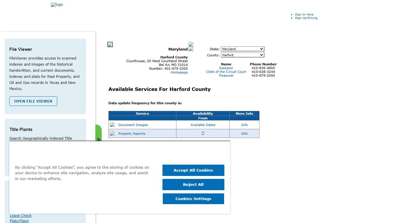 Search Harford County Public Property Records Online | CourthouseDirect.com